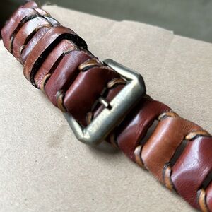 Brown Leather Women's Belt